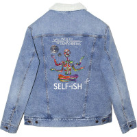 Selfish Self Ish Will Wood Unisex Sherpa-lined Denim Jacket | Artistshot