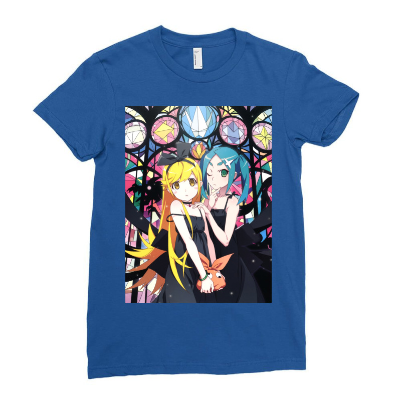 Monogatari Series   Shinobu & Otsugi Ladies Fitted T-Shirt by avilesjorhama | Artistshot