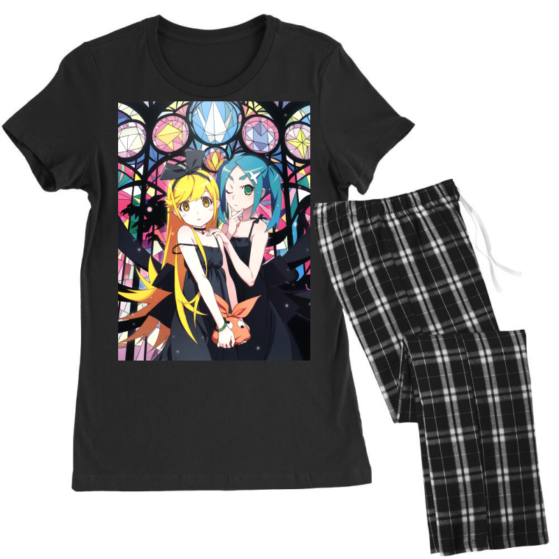 Monogatari Series   Shinobu & Otsugi Women's Pajamas Set by avilesjorhama | Artistshot