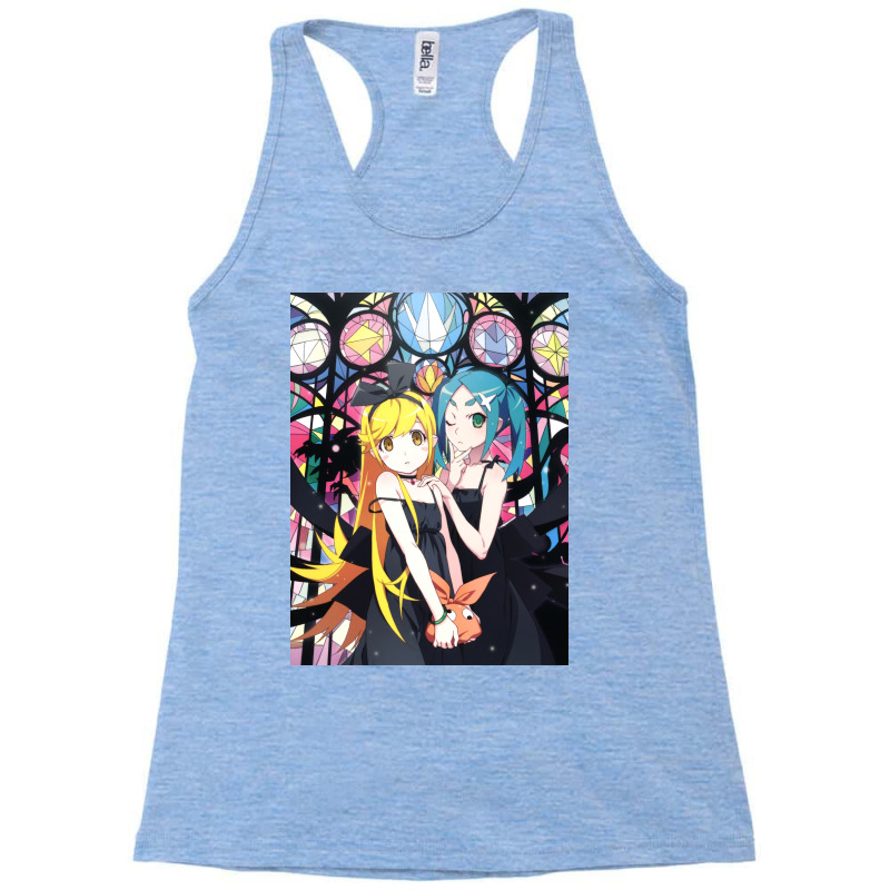 Monogatari Series   Shinobu & Otsugi Racerback Tank by avilesjorhama | Artistshot