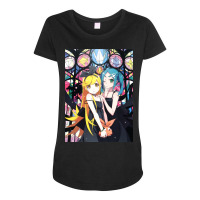 Monogatari Series   Shinobu & Otsugi Maternity Scoop Neck T-shirt | Artistshot