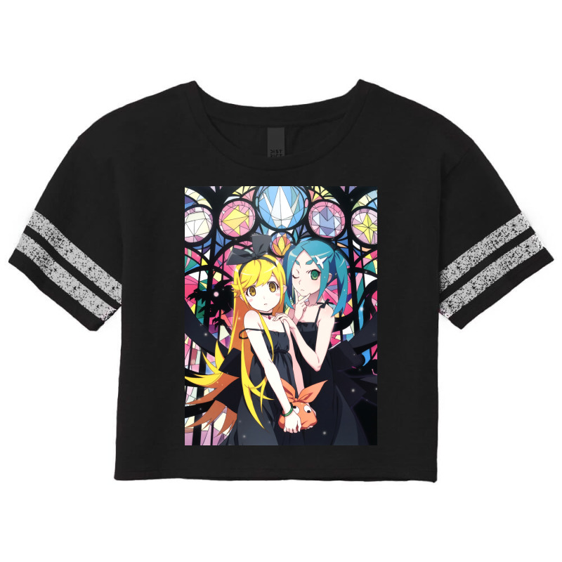 Monogatari Series   Shinobu & Otsugi Scorecard Crop Tee by avilesjorhama | Artistshot