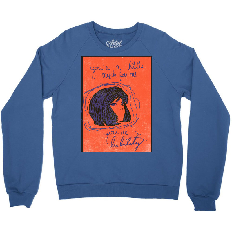 Liability Lorde Illustration Crewneck Sweatshirt by davariobihit | Artistshot