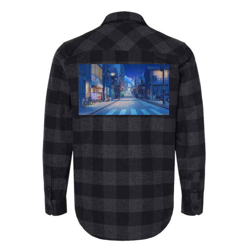 Night Anime Flannel Shirt | Artistshot