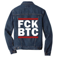 Fuck Bitcoin Men Denim Jacket | Artistshot