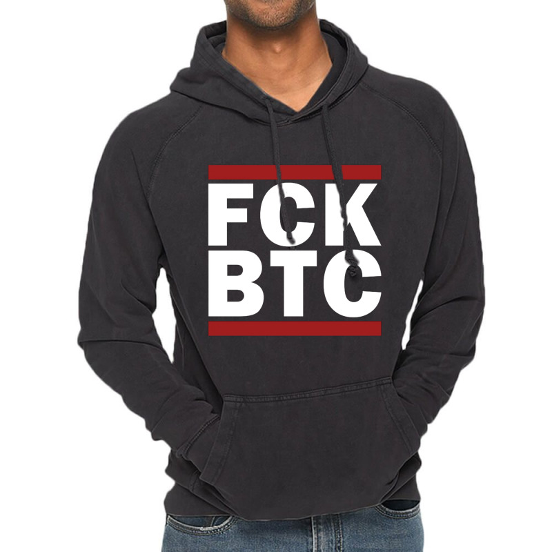 Fuck Bitcoin Vintage Hoodie by kakashop | Artistshot