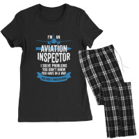 Aircraft Aviation Inspector Gift Women's Pajamas Set | Artistshot