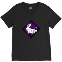 Red Herring Hq Diamond Perk Inspired Splash Art V-neck Tee | Artistshot