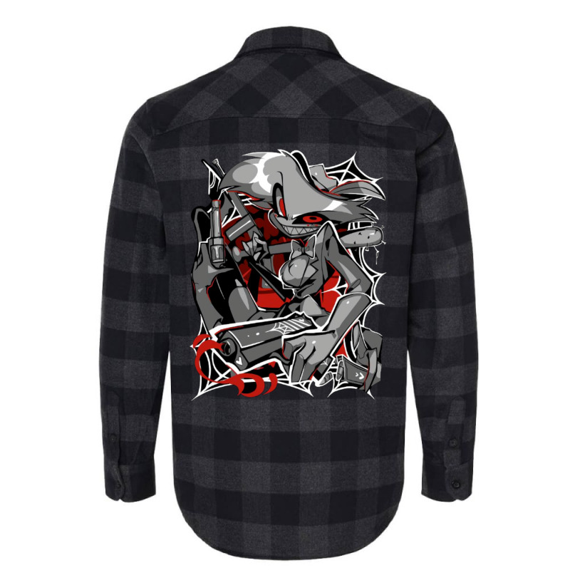 Angel Dust Demon Design   Hazbin Hotel Flannel Shirt by daniyaonan9 | Artistshot