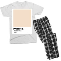 Pantone Ecru Poster Love Men's T-shirt Pajama Set | Artistshot