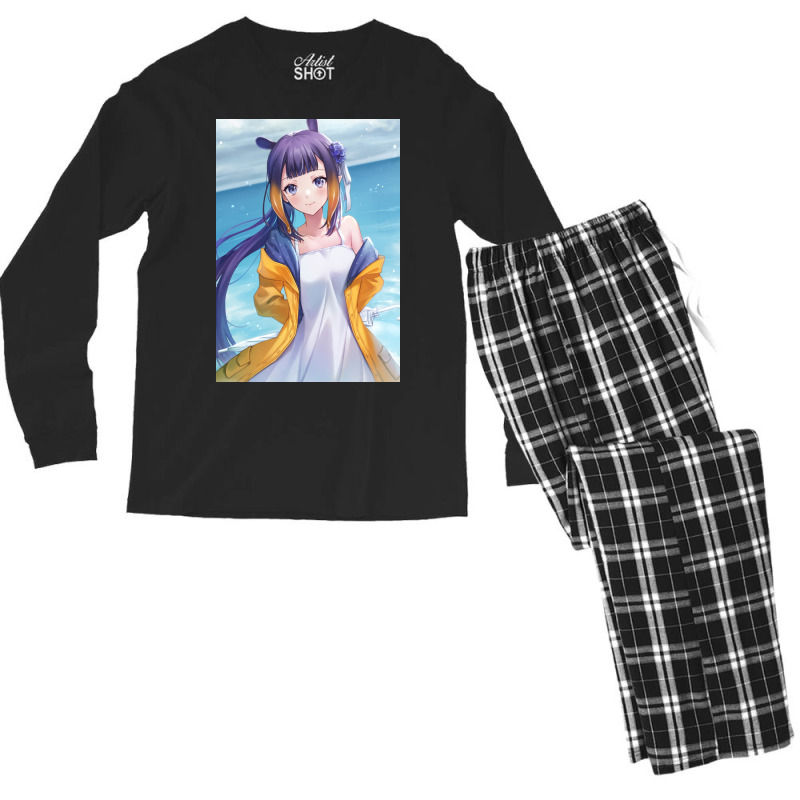 Ninomae Ina'nis Men's Long Sleeve Pajama Set | Artistshot