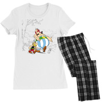 Asterix Obelix Dogmatix Taking A Walk Women's Pajamas Set | Artistshot