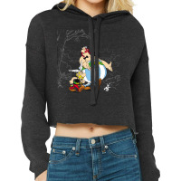 Asterix Obelix Dogmatix Taking A Walk Cropped Hoodie | Artistshot