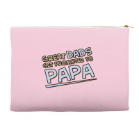 Great Dads Get Promoted To Papa Accessory Pouches | Artistshot