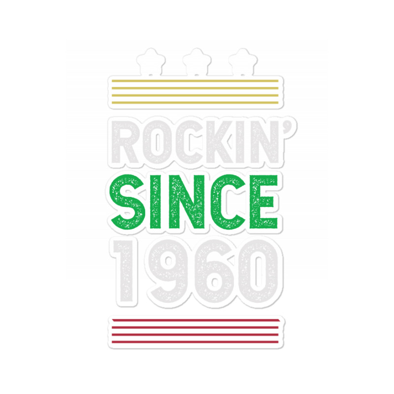 Gift For 60 Year Old: Classic Rock 1960 60th Birthday Sticker | Artistshot