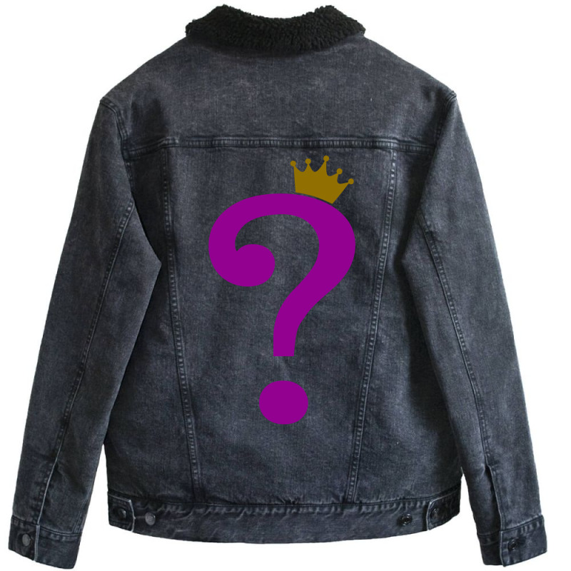 Riddle Me This King Unisex Sherpa-lined Denim Jacket | Artistshot