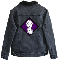 Resilience Hq Diamond Perk Inspired Splash Art Unisex Sherpa-lined Denim Jacket | Artistshot