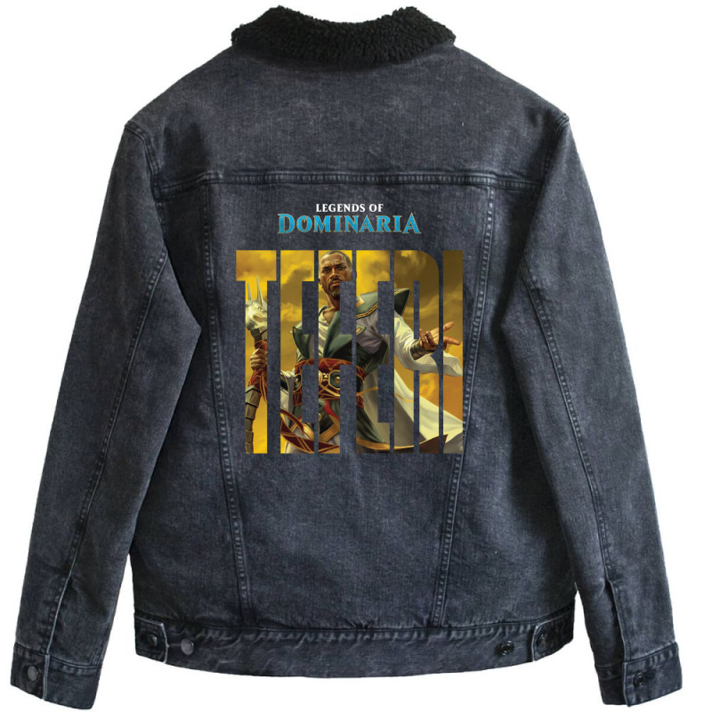 Dominaria Teferi Friend Unisex Sherpa-Lined Denim Jacket by ekukaevelsy | Artistshot