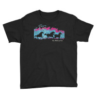 Run Wild And Free Running Horses Silhouettes Thunderstorm T Shirt Youth Tee | Artistshot