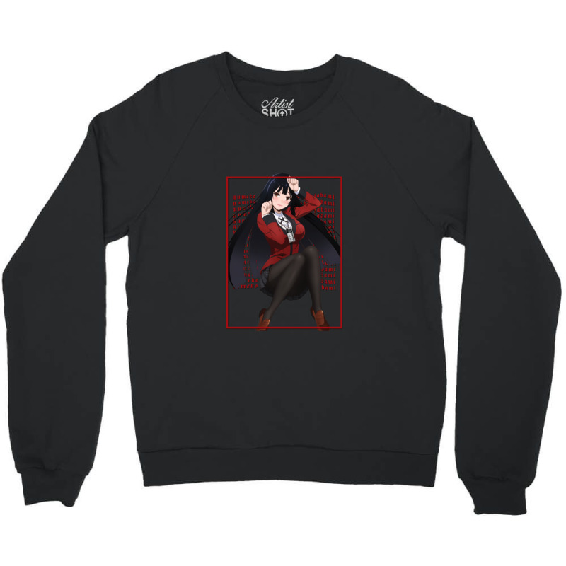 Yumeko Jabami Red Edgy Overload Crewneck Sweatshirt by CurtisDaleCochran | Artistshot