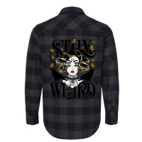 Rose And The Ravens {stay Weird} Colour Version Flannel Shirt | Artistshot