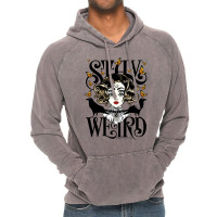 Rose And The Ravens {stay Weird} Colour Version Vintage Hoodie | Artistshot