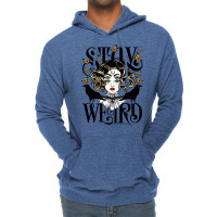 Rose And The Ravens {stay Weird} Colour Version Lightweight Hoodie | Artistshot