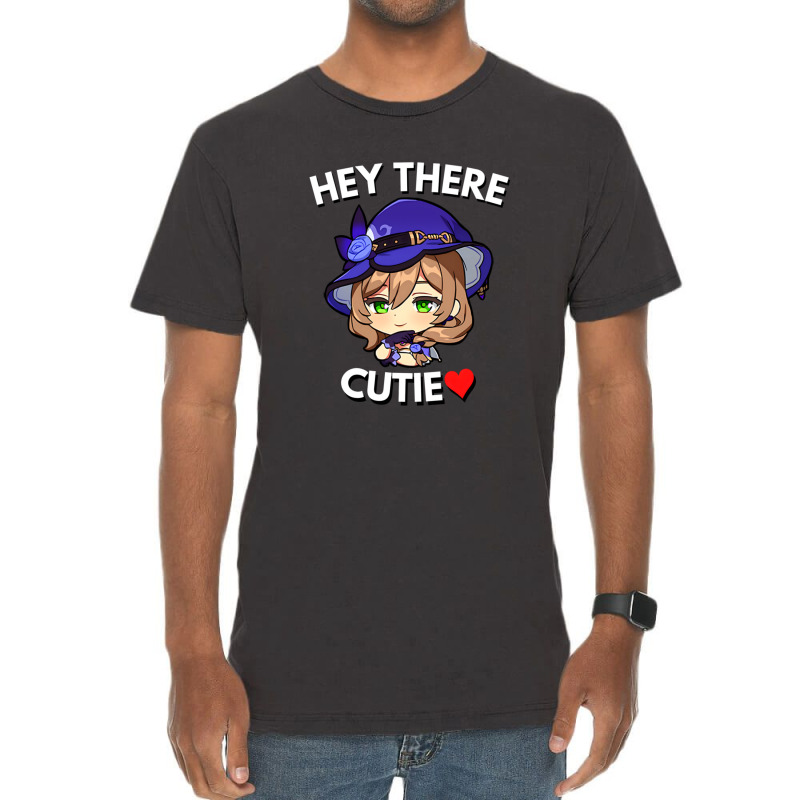 Lisa Hey There Cutie Genshin Impact Vintage T-shirt | Artistshot