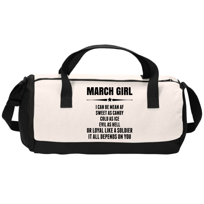 Super March Girl Duffel Bag | Artistshot