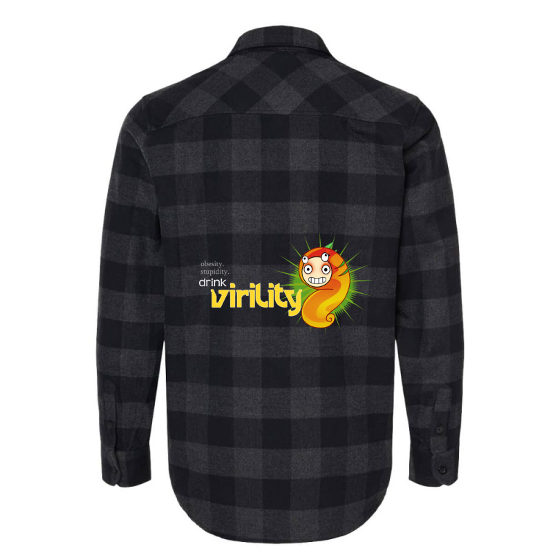 Obesity Stupidity Drink Virility Flannel Shirt by GeorgieUnsicker | Artistshot