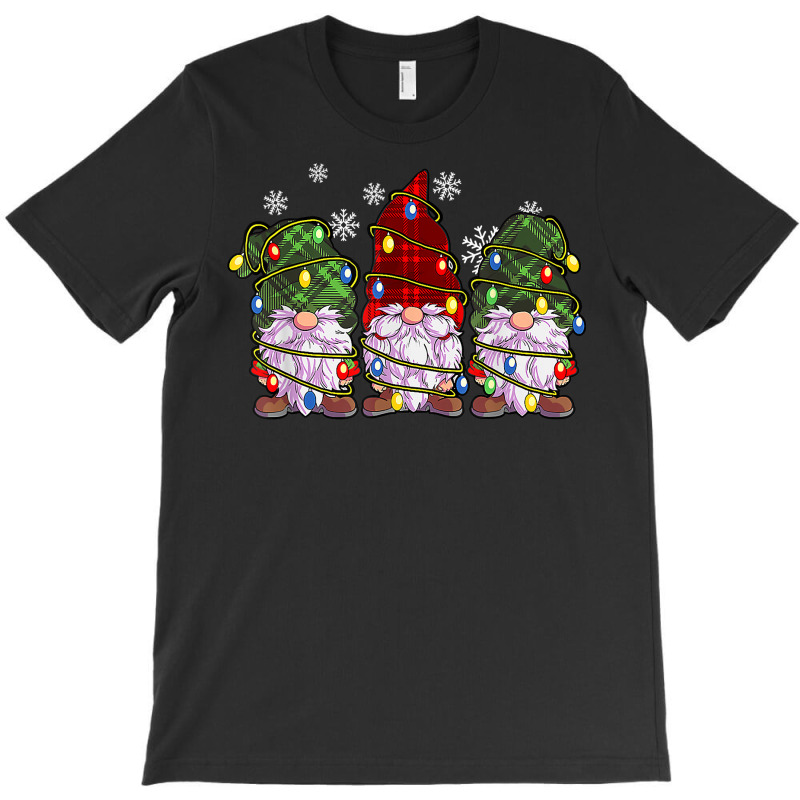 Three Gnomes Shirt Men Women Buffalo Plaid Red Christmas T Shirt T-shirt | Artistshot