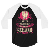 Womens Power Of Siberian Cat Mom 3/4 Sleeve Shirt | Artistshot