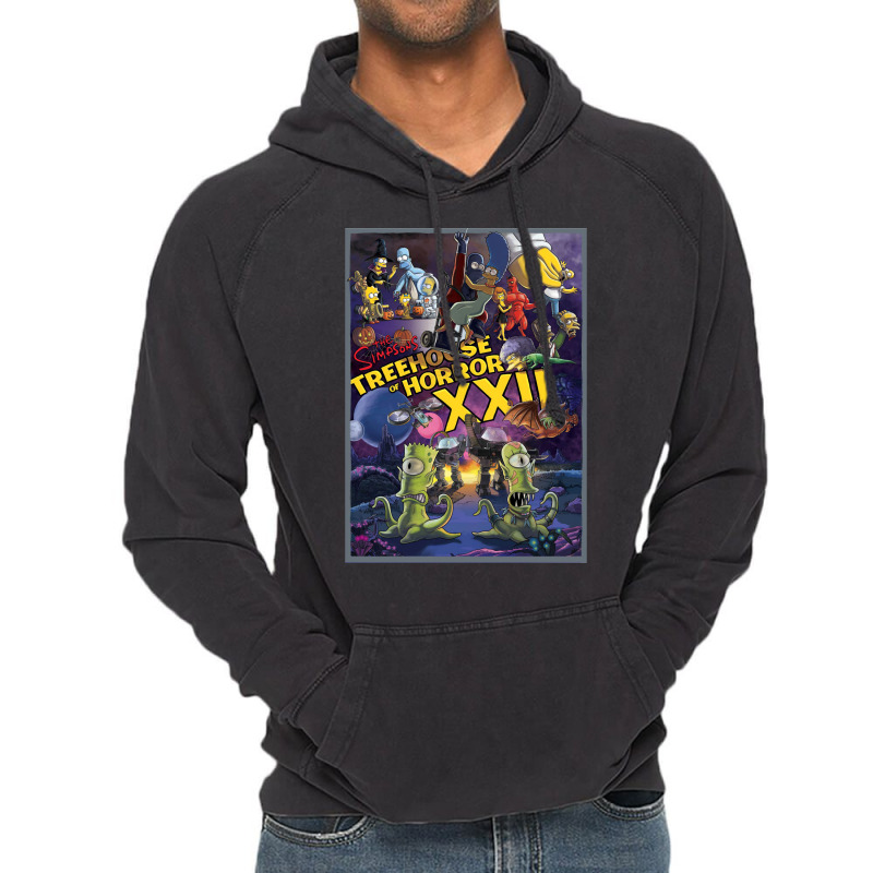 Treehouse Of Horror Xxii Vintage Hoodie by snickshreefd | Artistshot