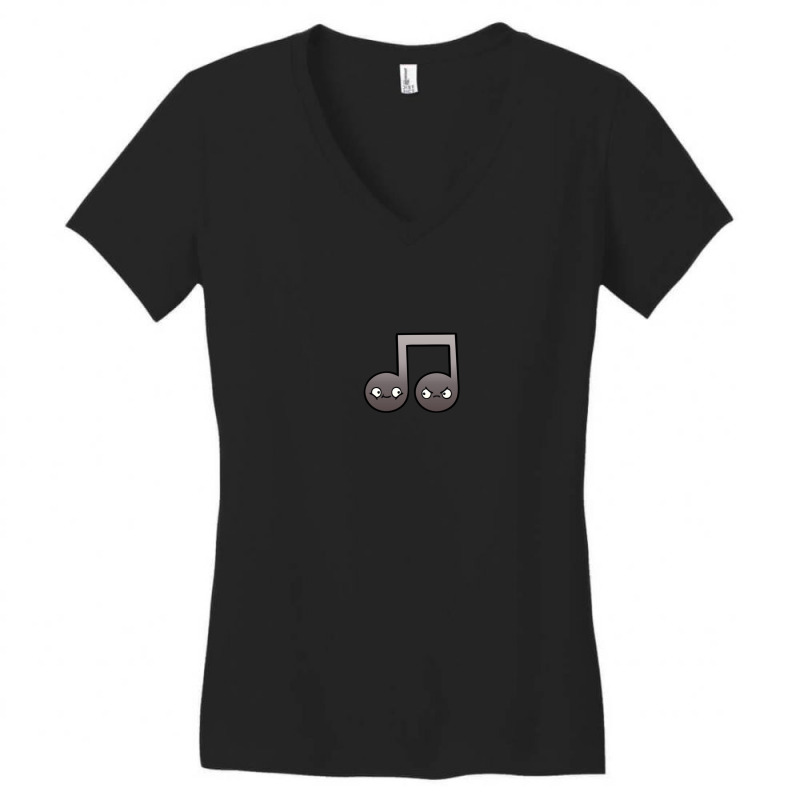 Music Notes Cartoon 1 Women's V-Neck T-Shirt by JohnMcroberts | Artistshot