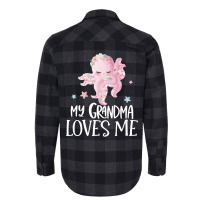 Pink Octopus My Grandma Loves Me Flannel Shirt | Artistshot