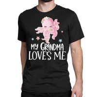 Pink Octopus My Grandma Loves Me Classic T-shirt | Artistshot