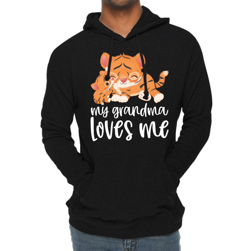 My Grandma Loves Me - Tigers Lightweight Hoodie by CueTrendyFinds | Artistshot