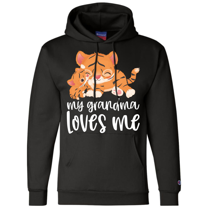 My Grandma Loves Me - Tigers Champion Hoodie by CueTrendyFinds | Artistshot