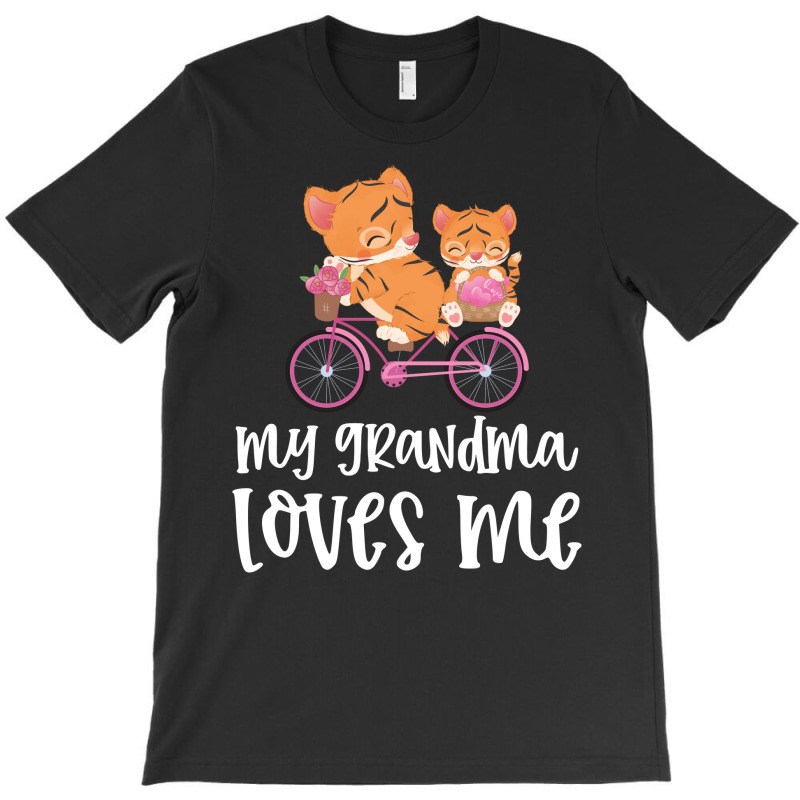 Tigers On Bike My Grandma Loves Me T-Shirt by CueTrendyFinds | Artistshot