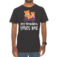 Tigers On Bike My Grandma Loves Me Vintage T-shirt | Artistshot