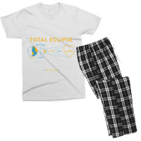 Total Eclipse Of The Heart Love Through The Eyes Of Math Men's T-shirt Pajama Set | Artistshot