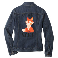 Funny, Oh For Fox Sake Ladies Denim Jacket | Artistshot