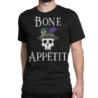 Vintage New Orleans Theme Voodoo Skull Fun Bone Appetit Pun T Shirt Classic T-shirt | Artistshot