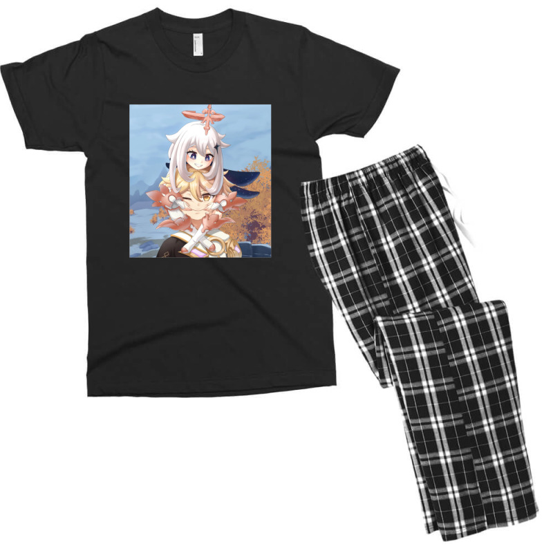 Genshin Impact Paimon Cute Paimon Portrait From Genshin Impact Men's T-shirt Pajama Set by ToryFahy | Artistshot