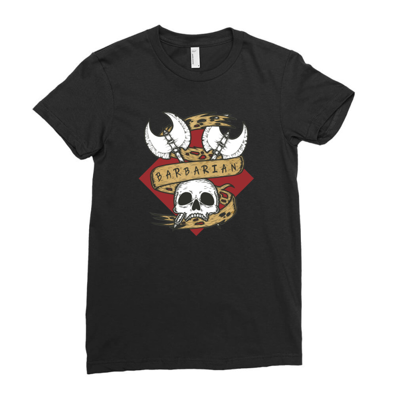 Barbarian Class Emblem Friend Ladies Fitted T-Shirt by AbeaJuanje | Artistshot