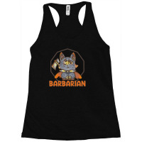 Barbarian Dnd Kitten Friend Racerback Tank | Artistshot