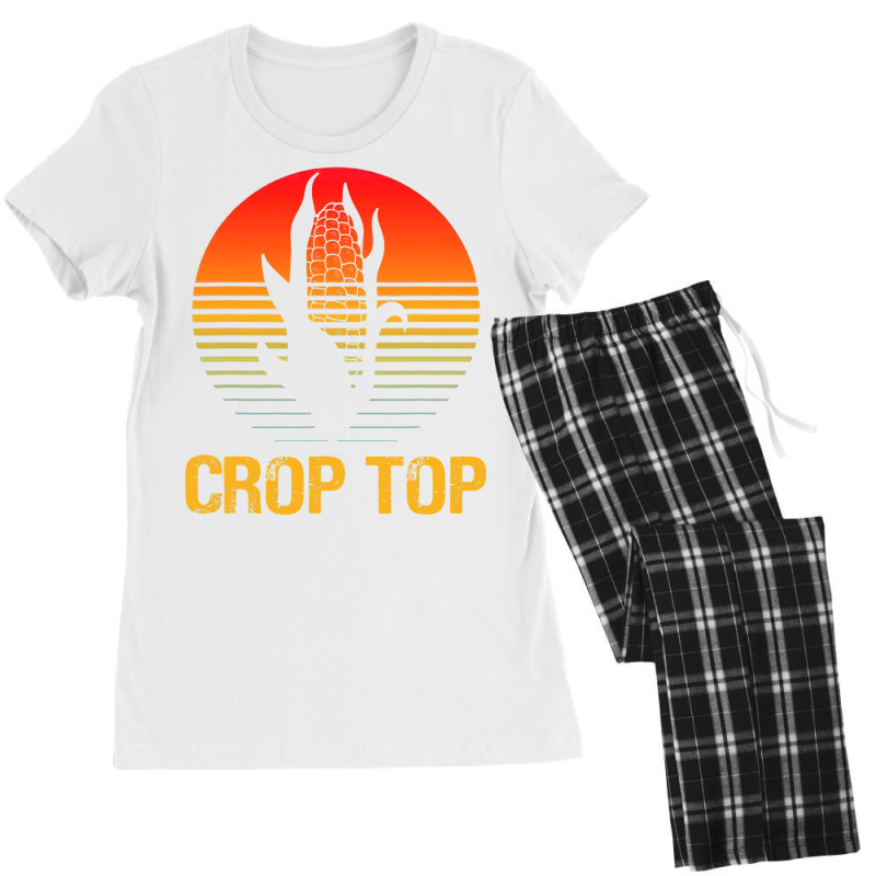 Corn Crop Top Funny Farmer Farming Corn Lover Summer Style Women's Pajamas Set by JamesArtists | Artistshot