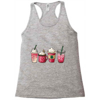 Valentine Coffee Heart Iced Coffee Lover Valentine Day Women Racerback Tank | Artistshot