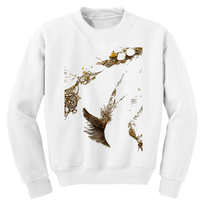 Adorned In Love Youth Sweatshirt by MeganArtist | Artistshot