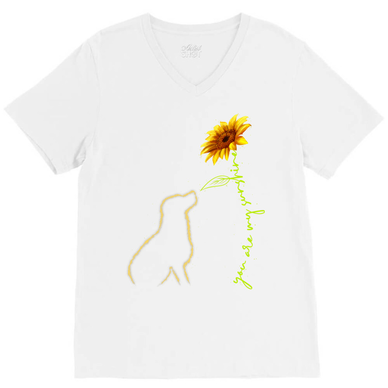 Cute Dog , You Are My Sunshine Labrador Retriever V-Neck Tee by JamesArtists | Artistshot